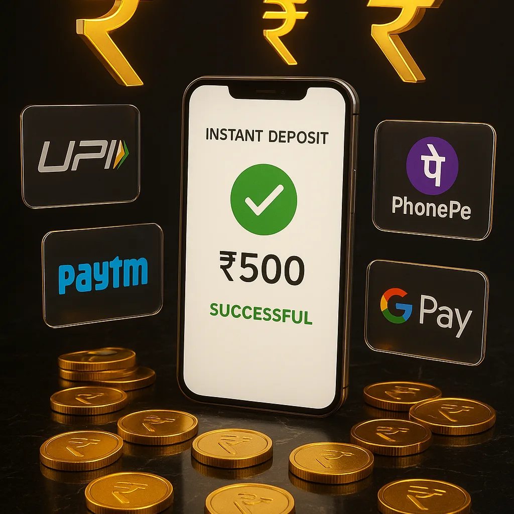 Lotus999 instant deposit and withdrawal via UPI, PhonePe, Paytm, and Google Pay